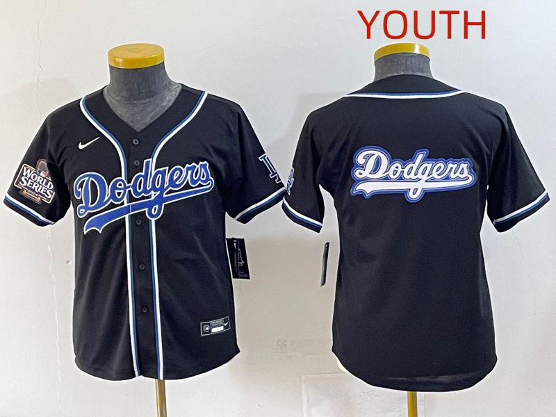 Youth 2025 Los Angeles Dodgers Blank Black Three generations Fashion Nike MLB Jersey style 19